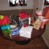 THE GIFT EXCHANGE TABLE WITH LOTS OF GOOD STUFF 